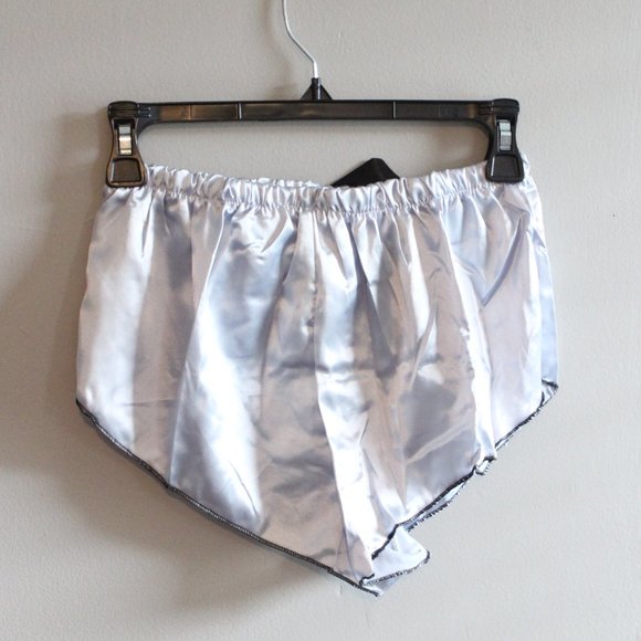 Sexy Lingerie Pjs Bralette and Tap Shorts Sliver - Picture 6 of 9